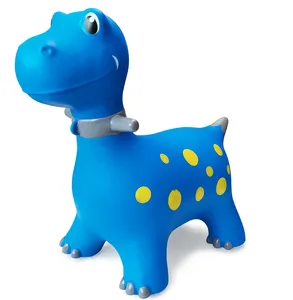2023 giocattoli gonfiabili di alta qualità su ordinazione del gioco morbido del PVC saltatore rimbalzante colorato dell'animale del dinosauro per i bambini con la pompa