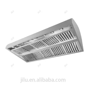 72-Inch Stainless Steel Kitchen Range Hood Electric Powered Low Noise Exhaust Vented Vent For Households With UK US Plugs
