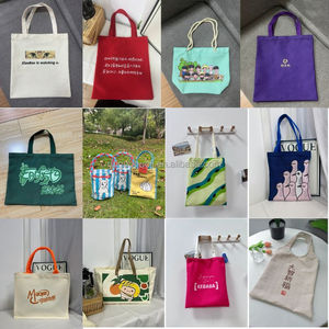 Nhà Máy Bán buôn tái sử dụng hàng tạp hóa túi với logo tùy chỉnh in logo canvas shopping Tote Bag OEM ODM - Product Image 6