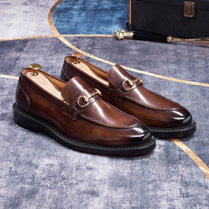 Zapatos de Cuero con Punta en Pico Estilo Británico, Versión Coreana, Formales de Negocios, Transpirables, para Hombre - Product Image 5