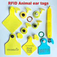 Escáner RFID UHF Inalámbrico Portátil 2.4G USB de 9000 Lecturas, 134.2khz/125khz FDX-B 902~928Mhz, Lector para Etiquetas de Oreja de Animales