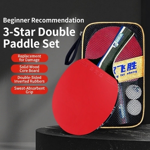 Raquettes de tennis de table professionnelles avec manche en bois, caoutchouc 3 étoiles, <span class=keywords><strong>raquette</strong></span> de <span class=keywords><strong>ping</strong></span>-<span class=keywords><strong>pong</strong></span> de bonne qualité - Product Image 2