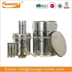 Wadah Makanan Hewan Peliharaan Logam Galvanis Kapasitas Besar - Product Image 2