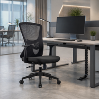 Chaise de bureau ergonomique moderne pivotante en maille réglable de luxe, ensemble de mobilier, personnalisation d'usine, vente en gros