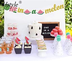 Anguria 1st Forniture Festa di Compleanno di Un in un Melone Banner Cake Topper Anguria Palloncino Ghirlanda per <span class=keywords><strong>la</strong></span> Ragazza 1st Compleanno ST483 - Product Image 5