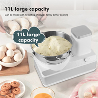 Robot culinaire électrique de grande capacité pour la cuisine domestique, en acier inoxydable de qualité alimentaire importé, pétrin horizontal pour nouilles, 11L/13L