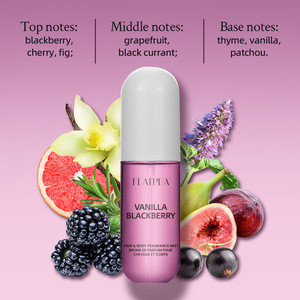 Nuevo Spray para el Cabello con Aroma a Vainilla y Mora - Perfume de fragancia duradera con un perfil olfativo floral y frutal - Product Image 2