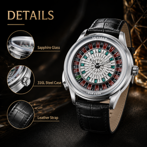 Montre mécanique de luxe pour homme <span class=keywords><strong>Jacob</strong></span> & Co. avec cadran rotatif à roulette et diamants en cristal, style casino - Product Image 1