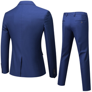 <span class=keywords><strong>Costume</strong></span> décontracté <span class=keywords><strong>pour</strong></span> homme, coupe ajustée, professionnel, formel, style coréen, <span class=keywords><strong>pour</strong></span> témoin ou marié, léger, simple boutonnage, en tissu peigné - Product Image 5