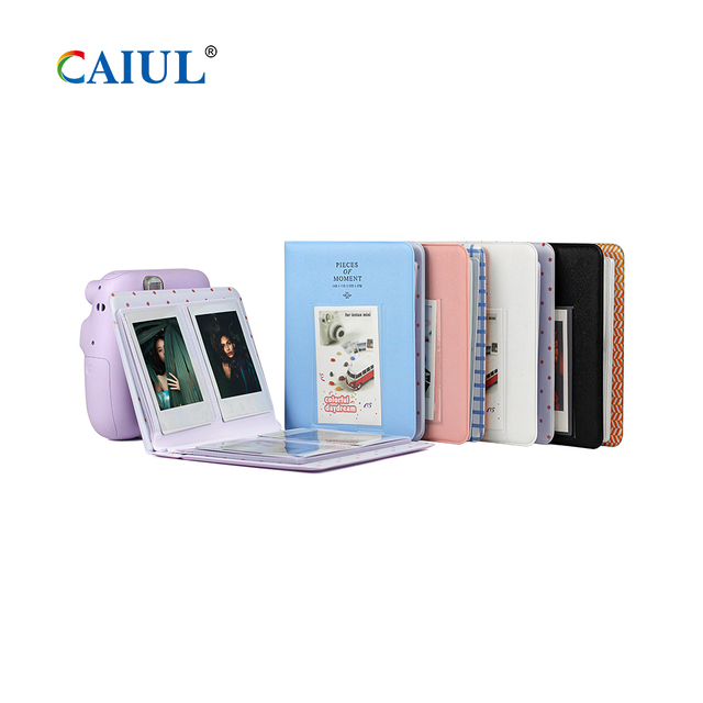 Fujifilm Instax Mini 7s/8/9/11/25/90/Link/SP-2/Liplay Photo Album with 64 Pockets Mini Instant Camera PVC Cover Film
