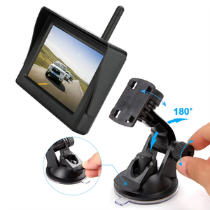 Kit de Cámara de Visión Trasera Inalámbrica de 4.3 Pulgadas con Ángulo Amplio de 120 Grados, Resistente al Agua IP67, Pantalla Dividida, Asistente de Estacionamiento LCD, Visión Nocturna de 10m - Product Image 1