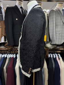 <span class=keywords><strong>Costume</strong></span> d'Affaires pour Hommes 3 Pièces Slim Fit Veste Gilet Pantalon <span class=keywords><strong>Tenue</strong></span> de Bureau Professionnelle Tissu Extensible Italien Idéal Entretien d'Embauche - Product Image 4