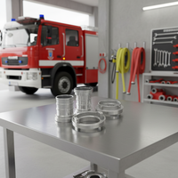 Raccord Storz en alliage d'aluminium de 1,5 pouces, raccord femelle mâle à filetage Storz, adaptateur Storz en laiton pour la lutte contre l'incendie, directement de l'usine