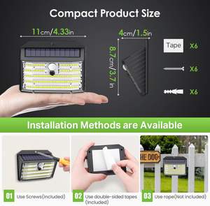 <span class=keywords><strong>ROHS</strong></span> chứng nhận IP65 không thấm nước LED an ninh đèn 3 chế độ panel năng lượng mặt trời không dây cảm biến chuyển động cho vườn boong hàng rào nhà để xe- - Product Image 3
