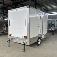 Remorque WC Mobile de Luxe Européenne, Douche Portable, Salle de Bain Mobile, Toilettes pour Parc, Écologique et Durable, Panneau Sandwich