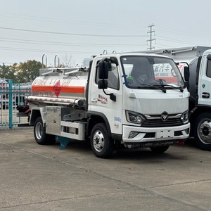 Mini-citerne mobile FOTON 4x2 3000L en alliage d'aluminium avec distributeur pour le ravitaillement en carburant diesel - Product Image 2