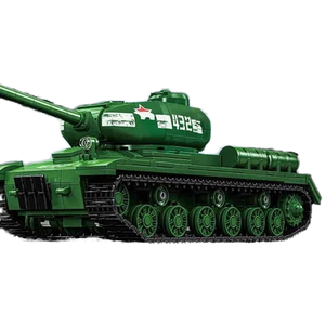 Modèle de char lourd 97006 à l'échelle 1:8, modèle en plastique, 40 pièces, ensemble de blocs de construction et de bricolage pour unisexe, char soviétique IS-2 - Product Image 1
