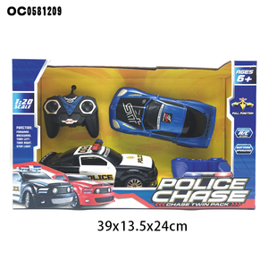 Nuova Auto della <span class=keywords><strong>Polizia</strong></span> Telecomandata per Bambini, Scala 1:20, Set da 2 Pezzi - Product Image 6