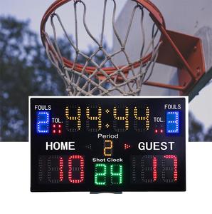 Marcador Electrónico Digital LED Profesional Multifuncional para Fútbol Australiano y <span class=keywords><strong>Baloncesto</strong></span> con Reloj de Tiro de 24 Segundos - Product Image 1