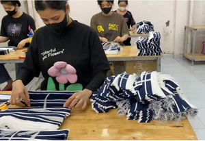 Col en tricot côtelé double face OEM/ODM, 95% poly + 5% sp, écologique, durable, motif personnalisable, épaisseur 300G-580G/m2, faible MOQ - Product Image 4