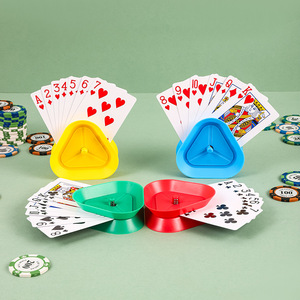 Support <span class=keywords><strong>de</strong></span> cartes triangulaire quatre couleurs pour poker, accessoire <span class=keywords><strong>de</strong></span> jeu créatif et <span class=keywords><strong>de</strong></span> décompression pour la maison - Product Image 3