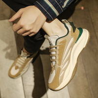 Chaussures de créateur de luxe 2025 pour hommes, style rétro en daim et maille respirante, patchwork, semelle épaisse, chaussures de papa, tendance de la mode, streetwear