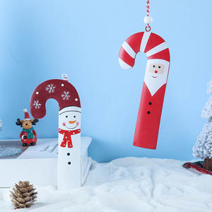 Meilleure vente Fer <span class=keywords><strong>Canne</strong></span> De Noël Ornement Père Noël Renne Traîneau <span class=keywords><strong>Voiture</strong></span> <span class=keywords><strong>Arbre</strong></span> De Noël Décoration Décorative Petit Bibelot - Product Image 4