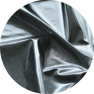 Shiny Polyester <strong>Silver</strong> Foil <strong>Lame</strong> <strong>Fabric</strong> Metallic for Garment and Toy