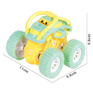Voiture tout-terrain à inertie pour enfants, modèle dessin animé, 4x4, buggy pour enfants, véhicule tout-terrain, rotation à 360 degrés, jouet mignon à friction - Product Image 4