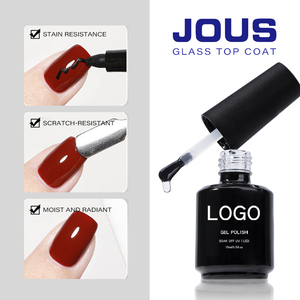 Top Coat Anti-Taches pour Verre, Gel Polish Super Brillant Haute Durabilité, Top Coat Sans Essuyage, Gel à Ongles Effet Cristal, Usage Professionnel et DIY - Product Image 2