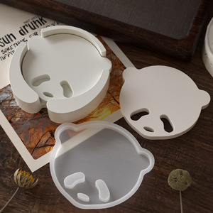 Nuovo stile di stampo per sottobicchieri in resina epossidica piccolo orso in Silicone portautensili portabicchieri - Product Image 3
