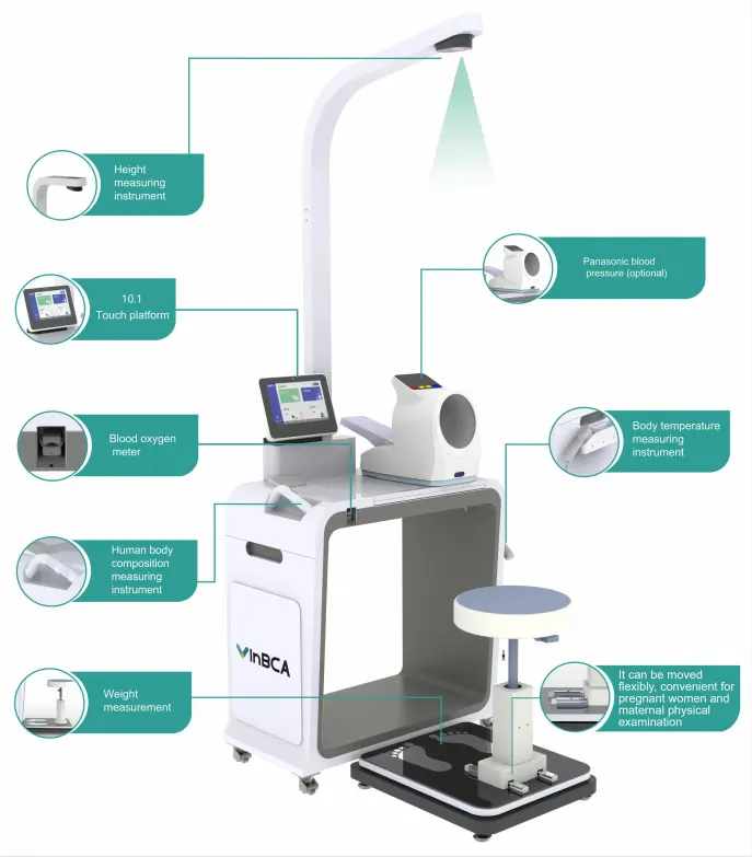 2022 distributori automatici Self-Service analizzatore del corpo misuratore di glucosio strumenti analitici clinici per l'urina di Telehealth