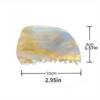 Pince à cheveux personnalisable en acétate texturé dégradé effet estompé, faite à la main, élégante, douce, féerique, de qualité supérieure, pour tresses, accessoire de fête