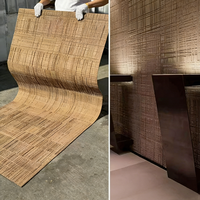 Panneau souple en pierre flexible effet bois, travertin, pilier romain, décoration murale extérieure, panneau souple en argile, brique MCM, feuille naturelle imperméable