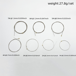 Cuerdas para Guitarra Acústica Folk, Cabezal Colorido, Núcleo de Acero Hexagonal Importado, Cuerdas de Acero para Guitarra Folk, Accesorios para Instrumentos Musicales - Product Image 2