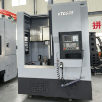 Tour CNC vertical VTC630, centre de tournage automatique de moyenne capacité avec commande Fanuc/GSK, haute rigidité pour le traitement des métaux