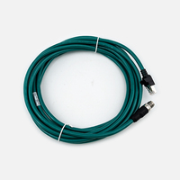 Câble Ethernet blindé COGNEX CCB-84901-2001-05 5M Cat6 droit M12 X-Coded vers RJ45 compatible PoE CE RoHS