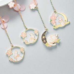 Marque-page Lapin Mignon en Gros, Clip de Livre Créatif en Métal, Papeterie Étudiante, Idéal pour Cadeaux Promotionnels - Product Image 1