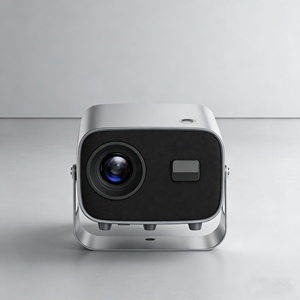 Projecteur domestique HD 720P avec mise au point automatique et <span class=keywords><strong>correction</strong></span> de la distorsion trapézoïdale, 200 lumens ANSI, système Android intégré, projecteur intelligent pour la maison - Product Image 1