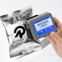 Imprimante thermique à jet d'encre portable Yaomatec 12,7 mm, mini imprimante portable pour codes QR, codes-barres, dates, logos, étiquettes de date d'expiration