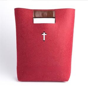 Cross-shaped felt bag for women, shopping <b>handbag</b> with large capacity, fashionable felt bag for storage, <b>organizer</b> bag - Product Image 5