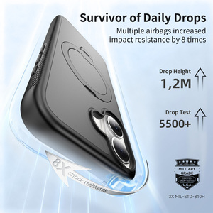 เคสโทรศัพท์360 ° แบบมีขาตั้งหมุนได้สำหรับ <span class=keywords><strong>iPhone</strong></span> 17 PRO <span class=keywords><strong>MAX</strong></span> พร้อมด้วย TPU แม่เหล็กกันกระแทก + PC 2 in 1ฝาครอบโทรศัพท์ <span class=keywords><strong>iPhone</strong></span> - Product Image 2