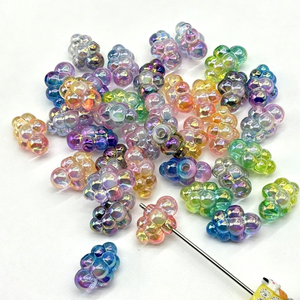 Acrylic Translucent Gradient Color Cloud Vertical Hole Beading DIY Mobile Phone Chain Keychain Jewelry Accessories Loose <b>Beads</b> - Product Image 1