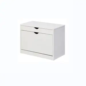 Kotak penyimpanan kayu multifungsi, kotak penyimpanan sepatu modis Modern Multi fungsi untuk kabinet penyimpanan mainan