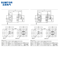 Gearbox planet tepat tinggi untuk NEMA 34 Stepper Motor 86XG03-100 torsi besar 80-120NM SUMTOR