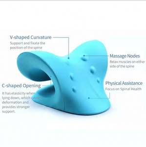 Alat traksi serviks, perangkat pereda nyeri tulang belakang tengkuk pelurus bantal kiropraktik leher dan bahu - Product Image 2