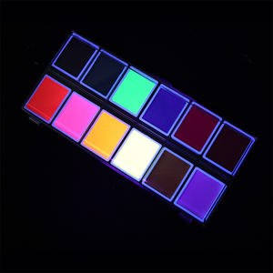 Paleta de <span class=keywords><strong>Pintura</strong></span> Facial y Corporal Fluorescente UV de 12 Colores con Logotipo Privado, Maquillaje Cosmético para Niños <span class=keywords><strong>en</strong></span> Halloween - Product Image 4