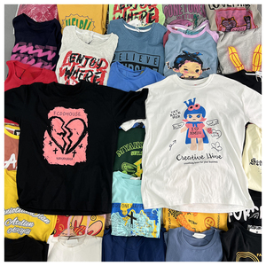 Excedentes y Restantes de Producción de Camisetas de Algodón Ecológico para Hombre, Tejido de Punto, para Todas las Temporadas, Tallas Grandes, Estilo Mixto, de Hong Kong - Product Image 1