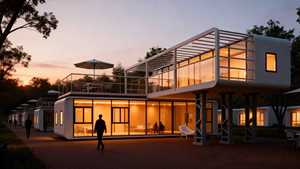 WELLCAMP Casa Cápsula Futurista Tipo Apple, Casa Prefabricada Modular Inteligente para Desarrollo Turístico en Zonas Panorámicas, Campamentos y Resorts - Product Image 2