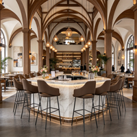 Chaise de bar, tabouret de bar, chaise de restaurant, mobilier de restaurant haut de gamme au design moderne, chaise de bar pour boîte de nuit, siège de bistrot pour personnel